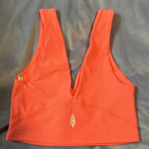Free People Movement Coral Never Better Cropped Cami / Sports Bra XS NWOT - Picture 4 of 5